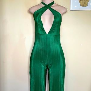 SOLD**PRETTY LITTLE THING | Plunge emerald jumper